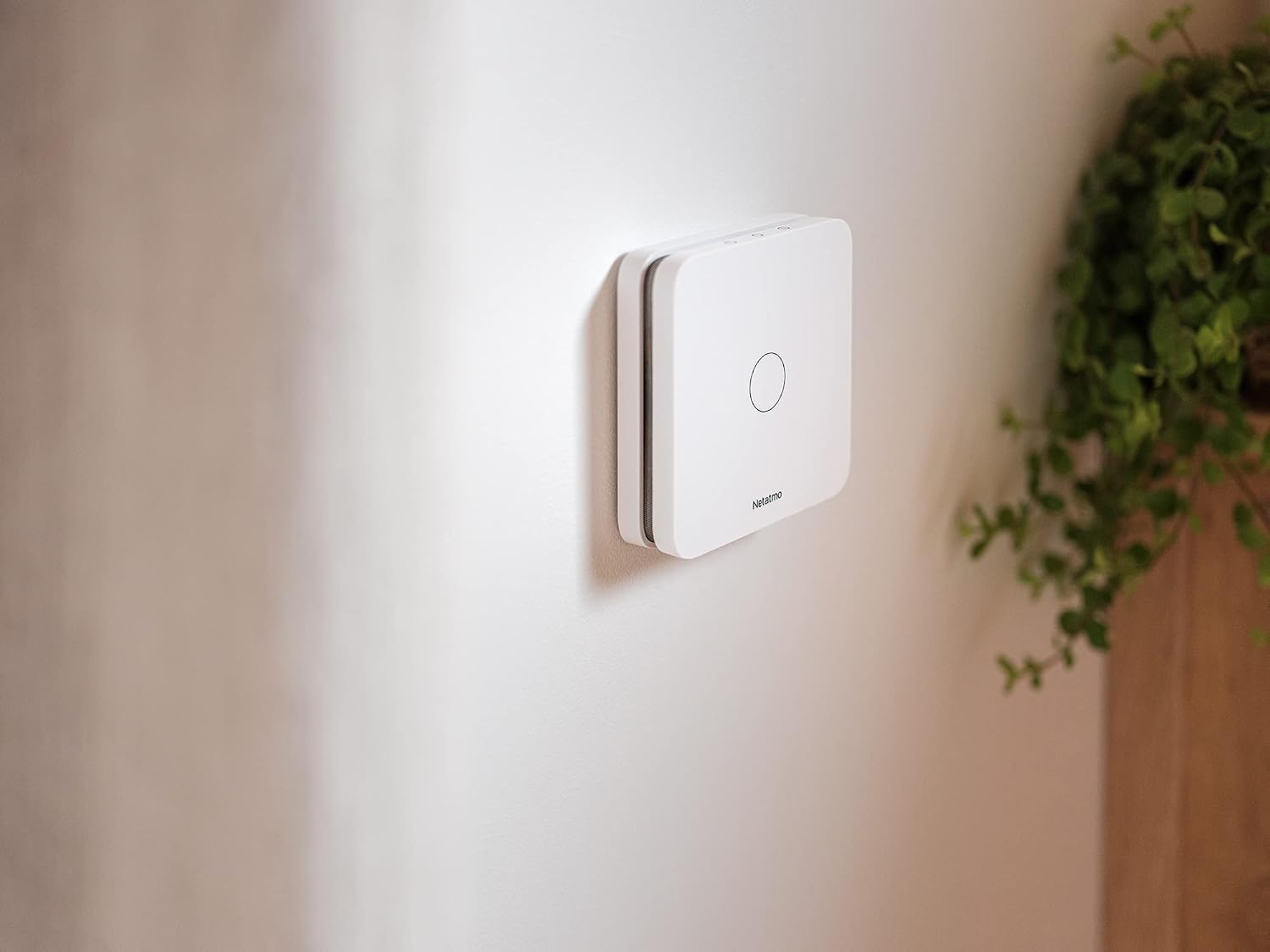 Detalle de Netatmo Détecteur de monoxyde de carbone intelligent 2,4 GHz Wi‑Fi (alarme 85 dB, batterie 10 ans)