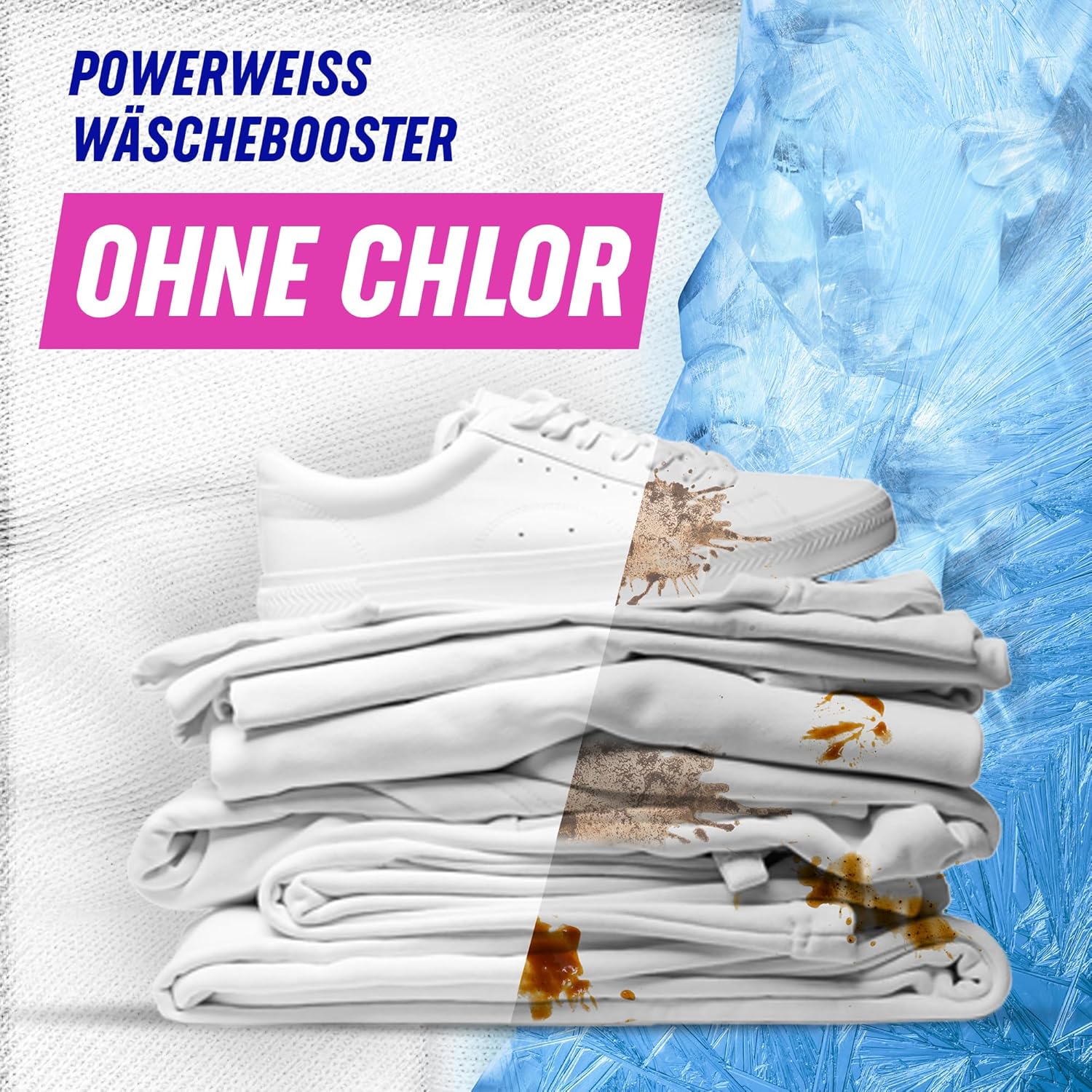 Thumbnail 4 de Vanish Oxi Action Powerweiss Pulver – 1 x 1,65 kg, ohne Chlor, Fleckenentferner und Wäsche-Booster für weiße Wäsche