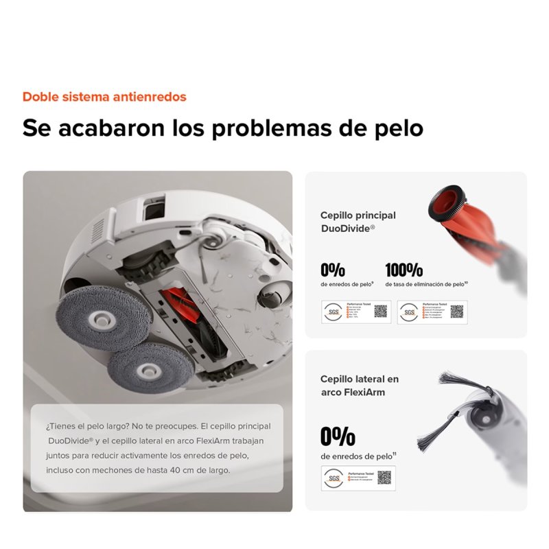 Detalle 2 de Roborock Qrevo Edge 2 Pro, robot aspirador y friegasuelos con LiDAR y 25.000 Pa
