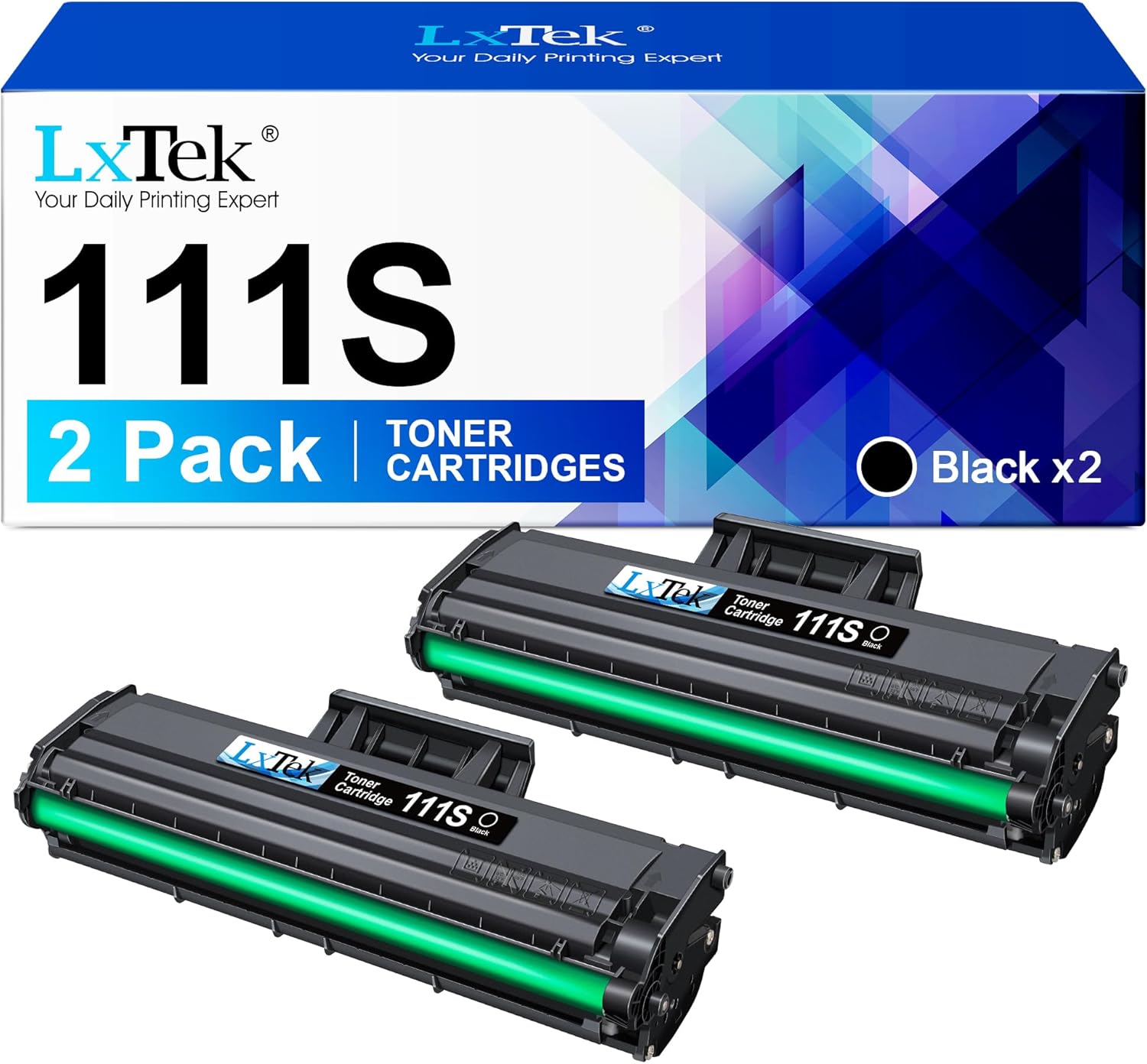 Detalle de LxTek MLT-D111S Sostituzione compatibile per Samsung D111S – 2 pezzi (Nero)