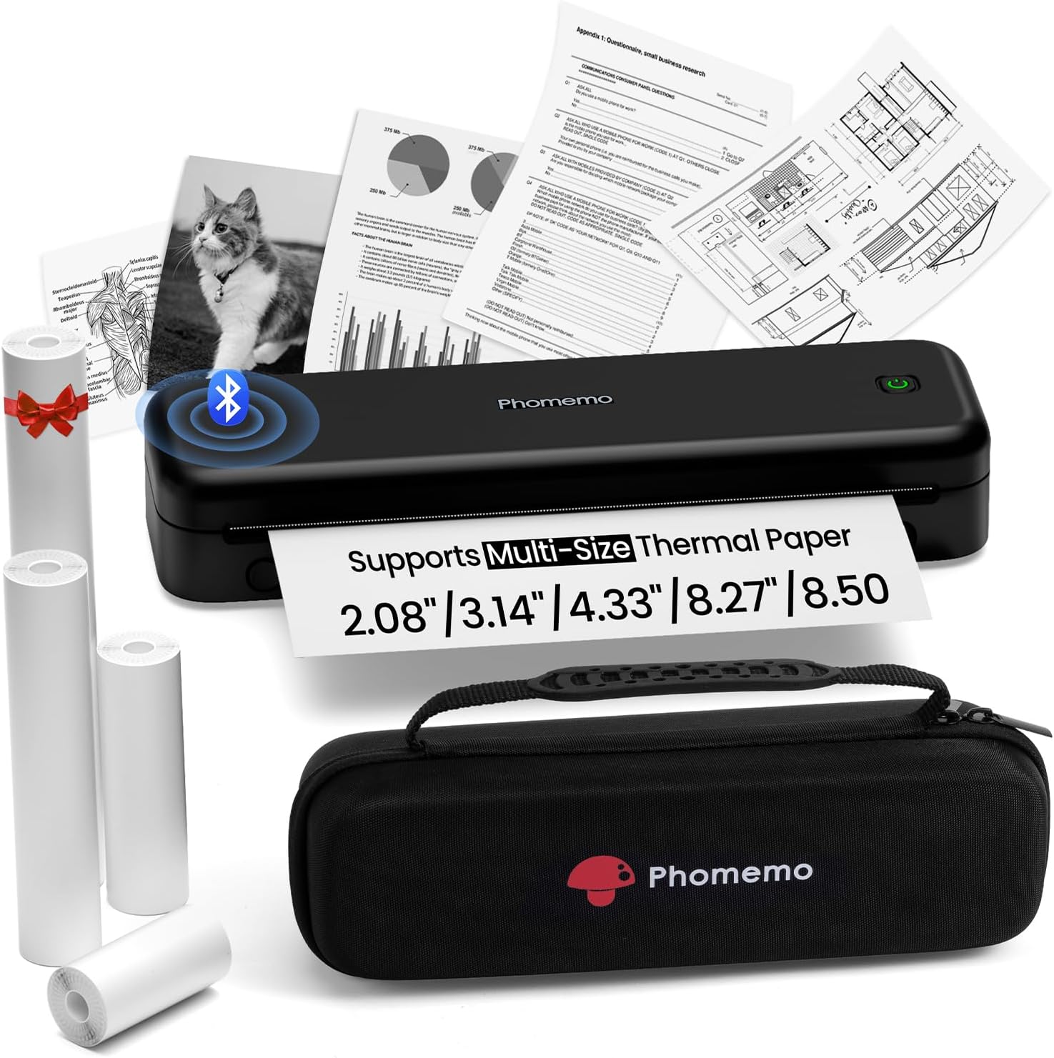 Detalle de Phomemo M834 Portable Printer 300dpi