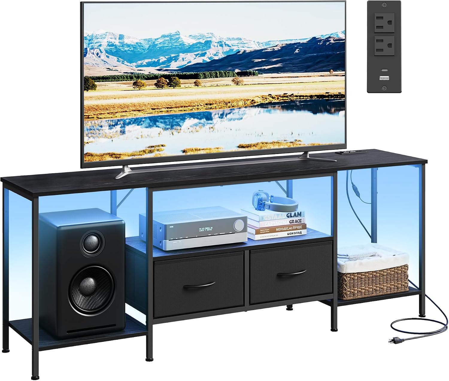 Detalle de SONGMICS TV stand ULGS420B101