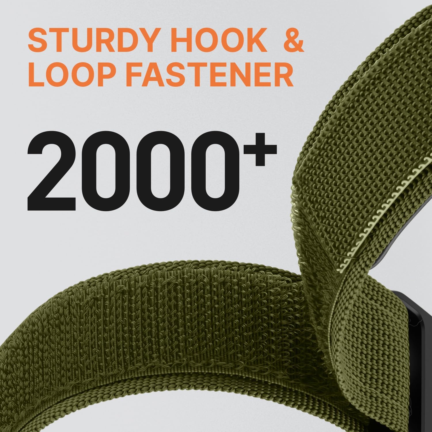 Thumbnail 5 de Bandletic Magnetic Buckle Straps (Nylon Loop) for Apple Watch models 44mm/45mm/46mm/42mm/49mm – Green