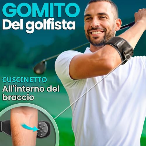 Detalle de NativoDex Tutore Epicondilite Gomito: Fascia supporto per tennis e golfista