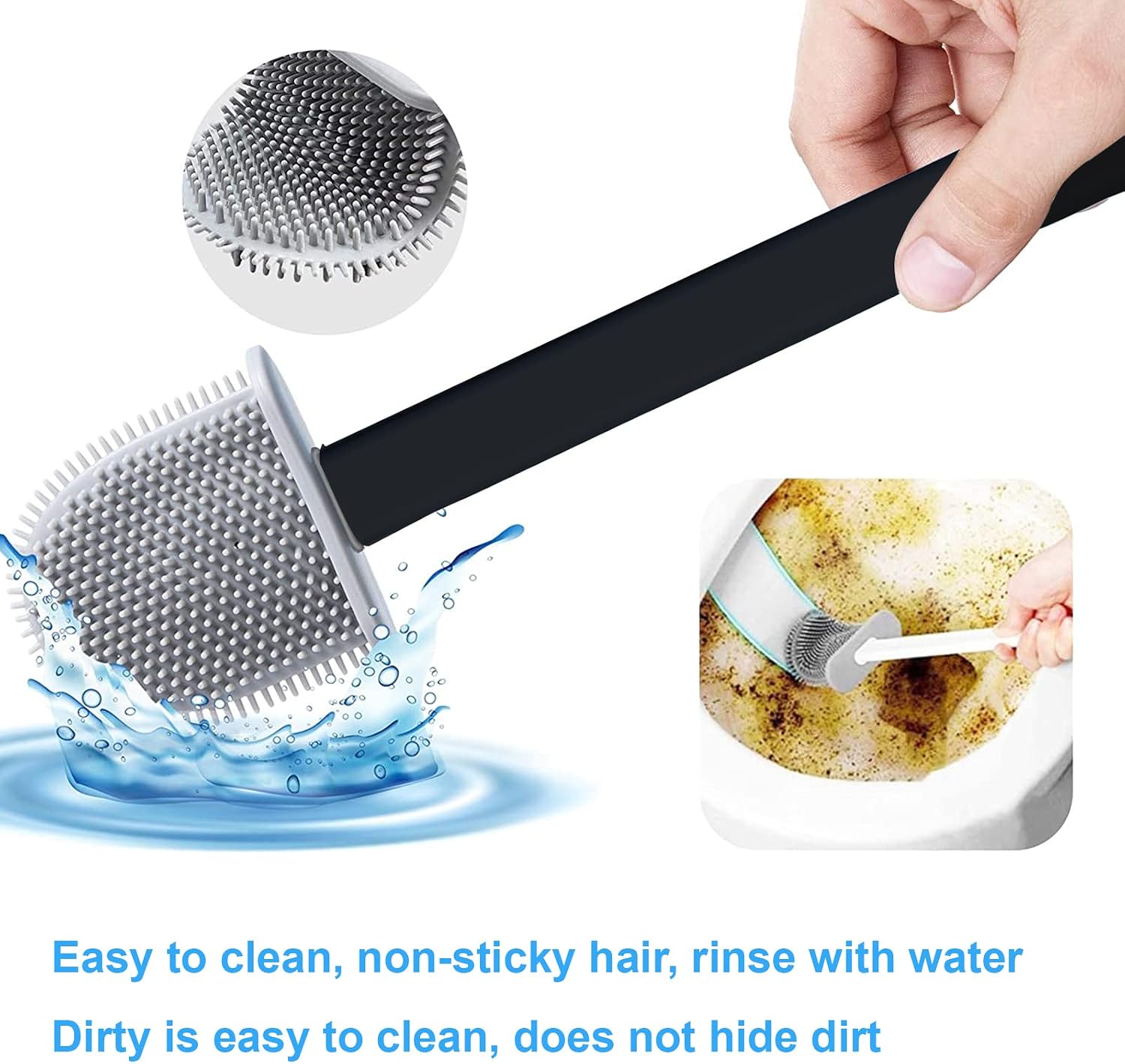 Thumbnail 4 de JIMACRO Bendable Silicone Toilet Brush