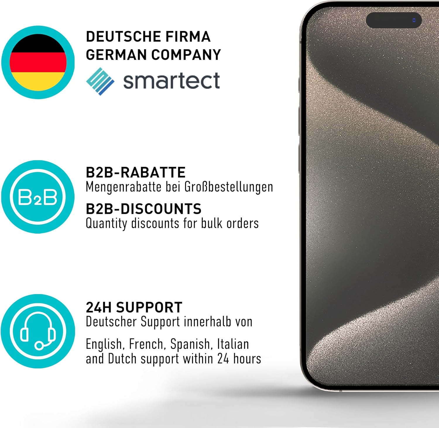 Thumbnail 5 de smartect Schutzglas Samsung Galaxy Tab S9 9H