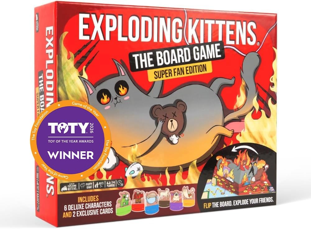 Detalle de Exploding Kittens: Board Game - The SuperFan Edition (2-6 giocatori, 7+): l’edizione da collezionisti per feste e serate gioco