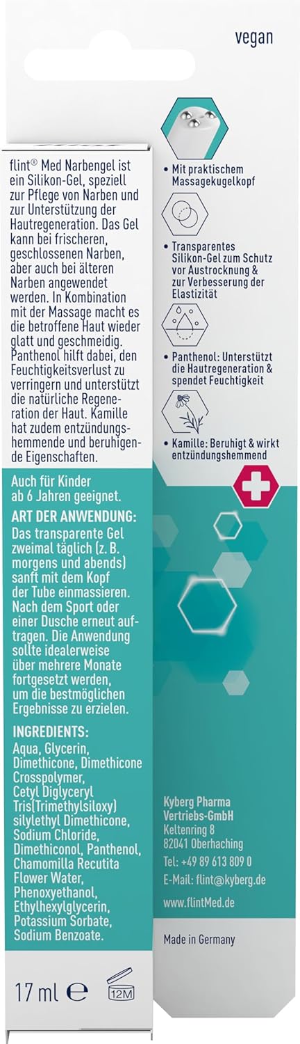 Thumbnail 6 de flint Med Narbengel – Narbensalbe mit integriertem Narbenroller, 17 ml