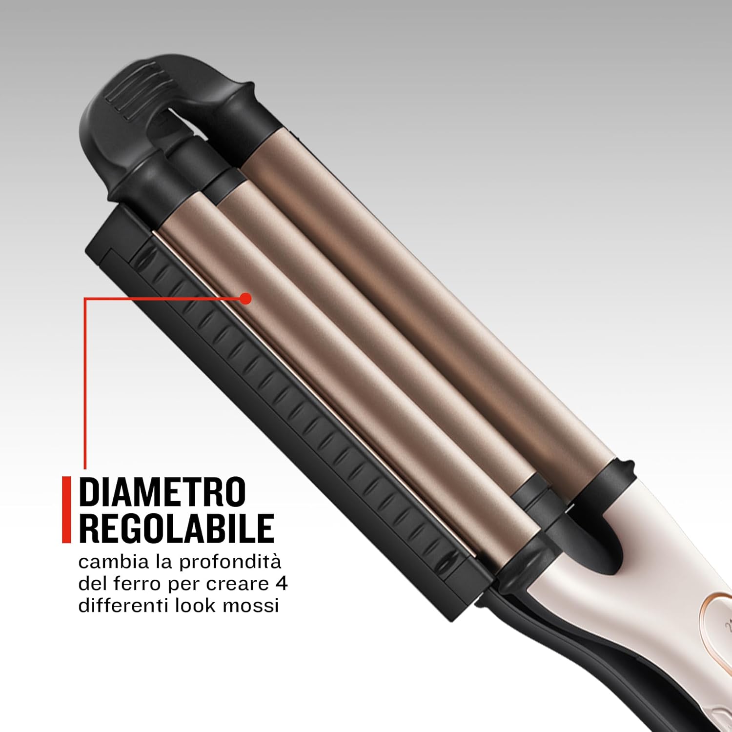 Thumbnail 1 de Remington Proluxe CI91AW piastra arricciacapelli onde con 4 look, 5 temperature e cilindro centrale regolabile (rosa)