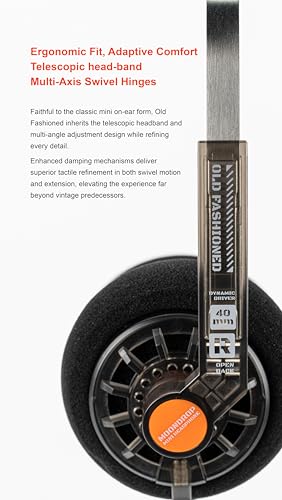 Detalle 2 de Moondrop Auriculares on-ear 40 mm con cable intercambiable de 2 pines y conector 3,5 mm