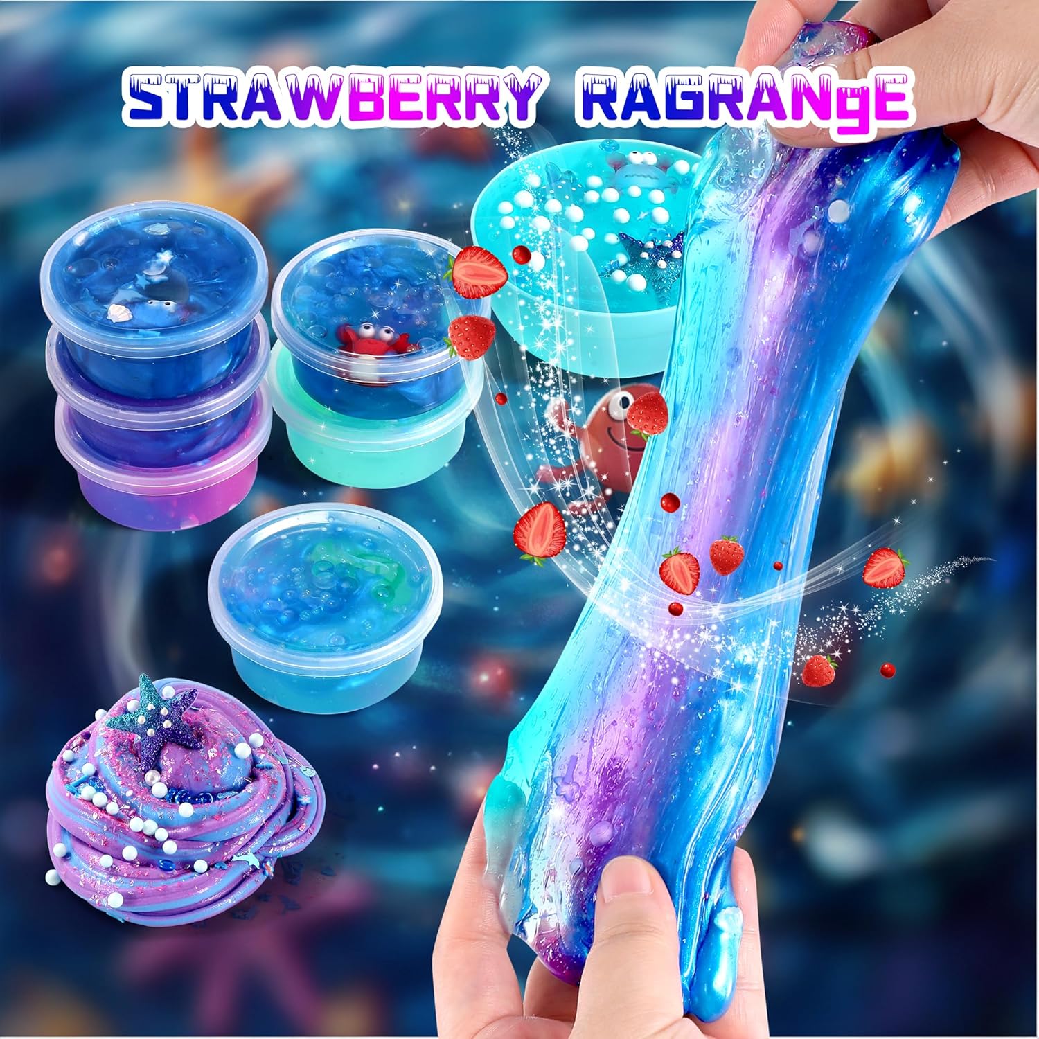 Thumbnail 4 de Ocean Slime Kit for Girls — Non-Sticky, Super Soft Sludge Toy (Ages 4–12)