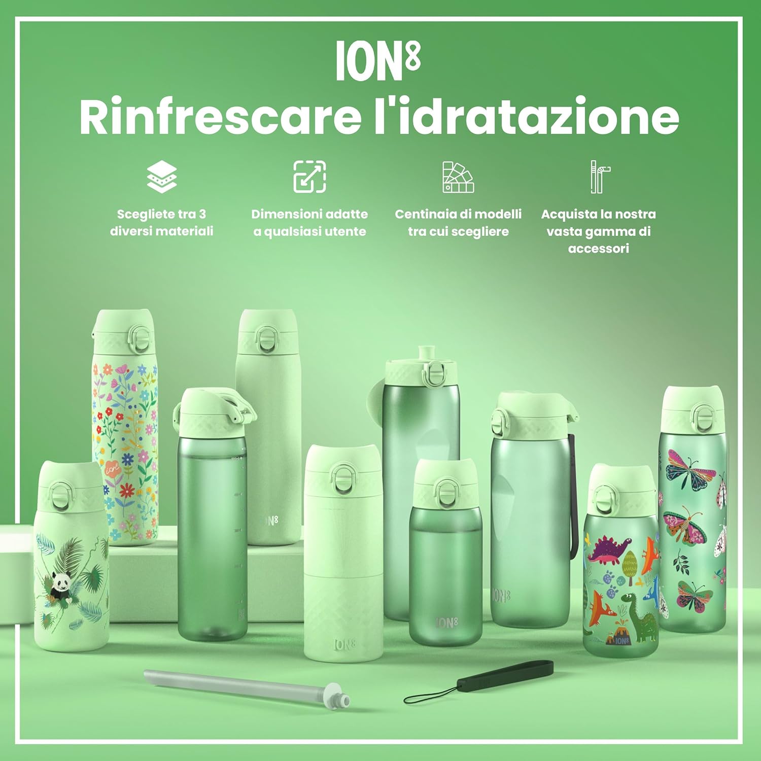 Thumbnail 6 de Ion8 Borraccia a Prova di Perdite – Leggera, Facile da Aprire e Lavabile in Lavastoviglie