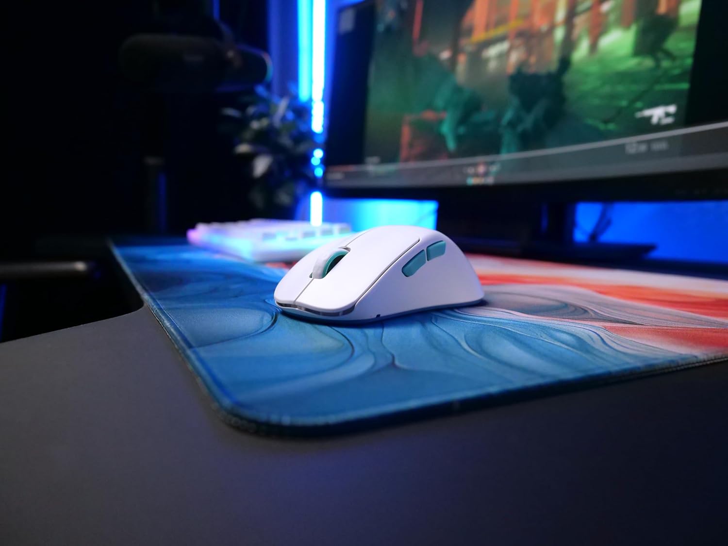 Detalle 2 de CHERRY XTRFY M64 Wireless Gaming-Maus – ultraleicht, weiß 🖱