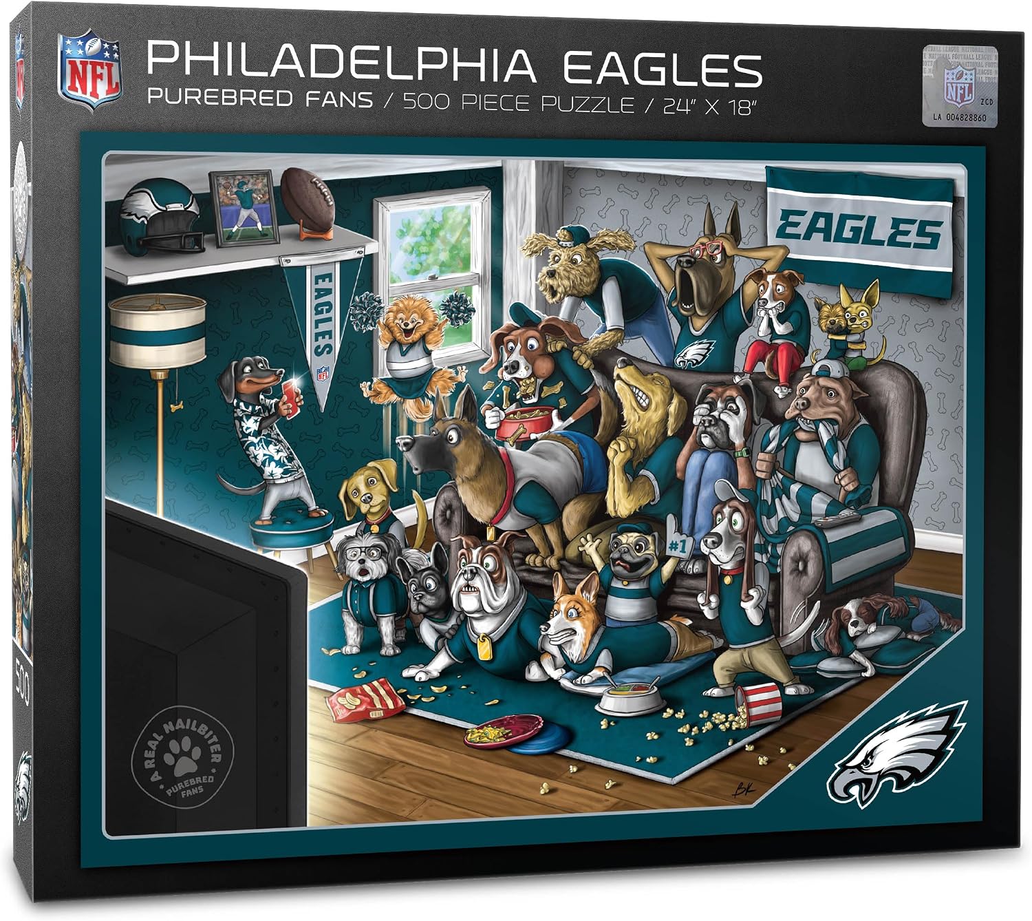 Thumbnail 6 de YouTheFan NFL Purebred Fans 500-Piece Puzzle (A Real Nailbiter)