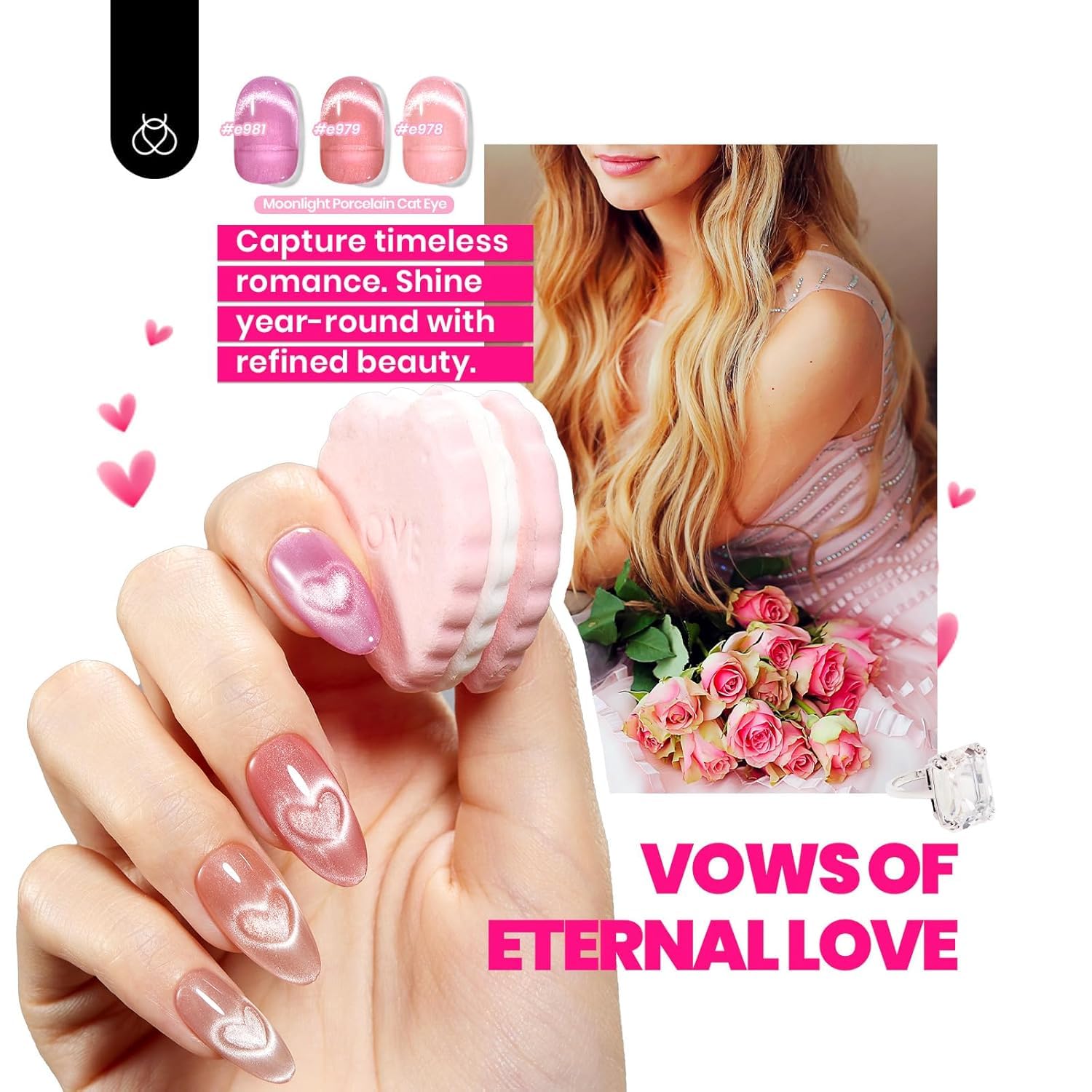 Detalle 2 de Beetles Cat Eye Gel Nail Polish Set 36 Colors ๐