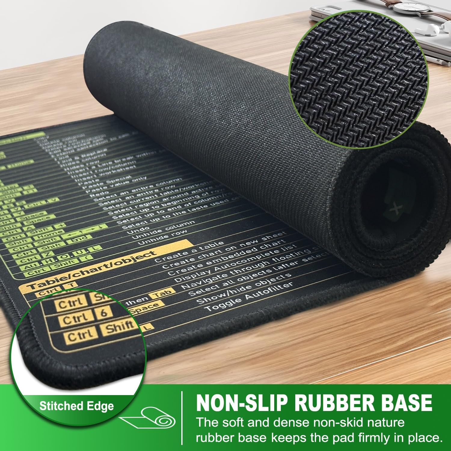 Thumbnail 5 de Excel Cheat Sheet Desk Mat XXL 90x40 cm