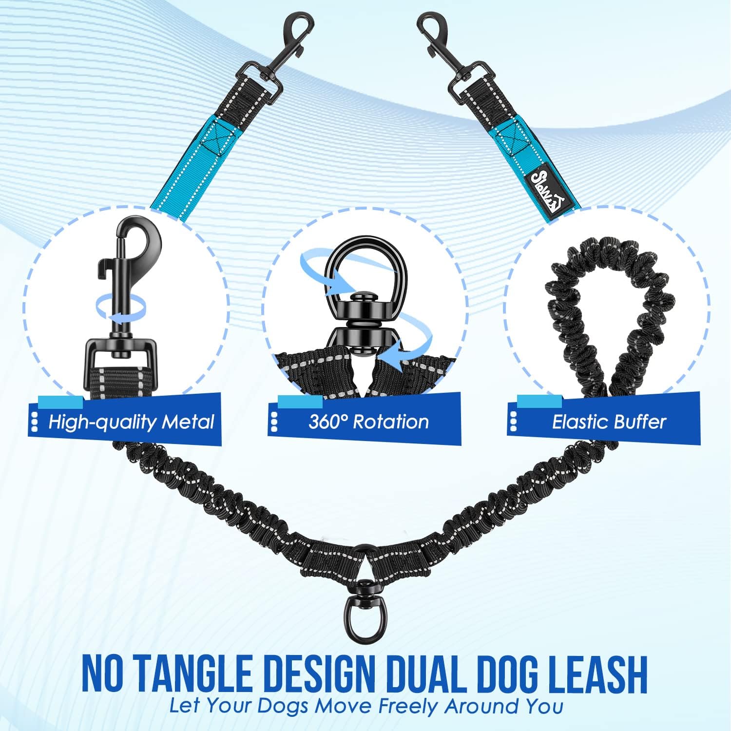 Thumbnail 4 de Eyein Double Dog Lead No Tangle