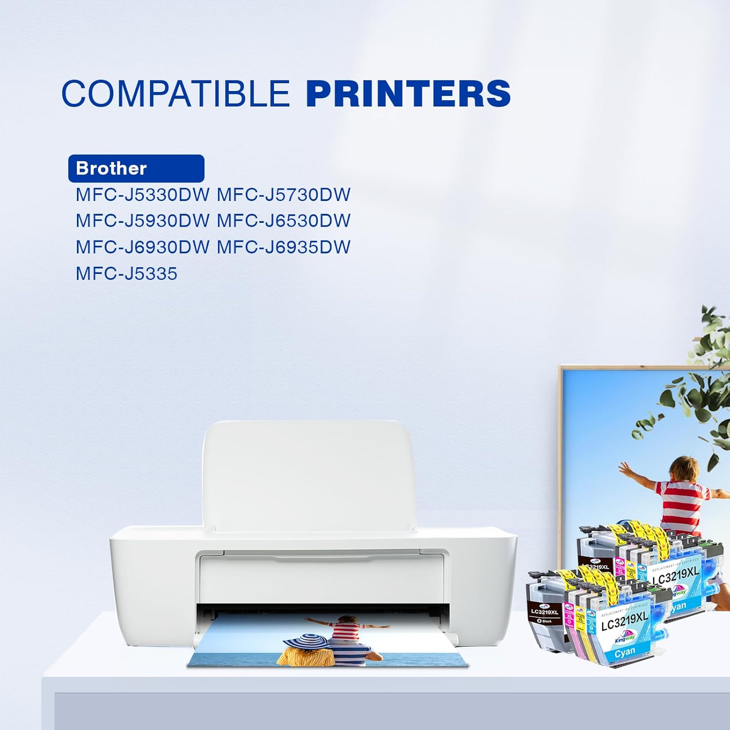 Thumbnail 1 de KINGWAY LC3219XL 8‑Pack Ink Cartridges 🎨