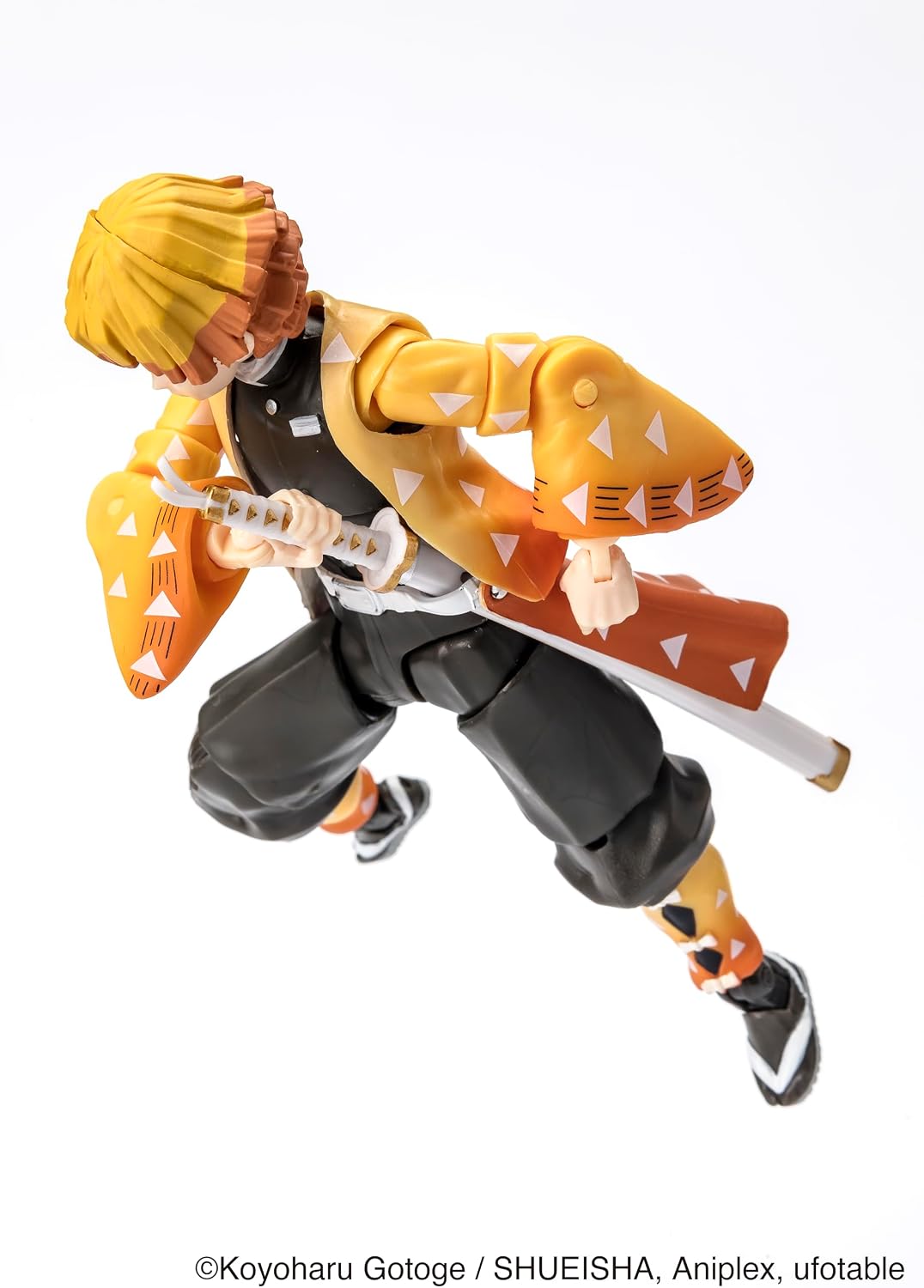 Detalle 2 de BANDAI Ultimate Legends Figurine Zenitsu Agatsuma – Figurine articulée 12,5 cm avec 27 points d’articulation et accessoires