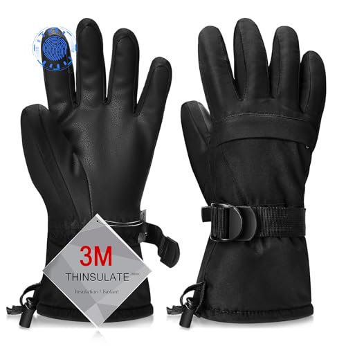 Odtmger Ski Gloves: Waterproof Snow Gloves for Cold Weather