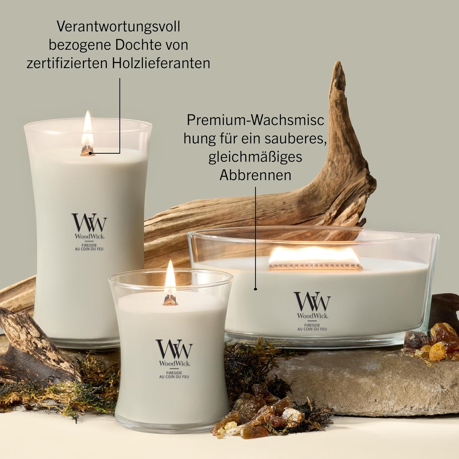 Thumbnail 6 de WoodWick Ellipsen Duftkerze Fireside 50h