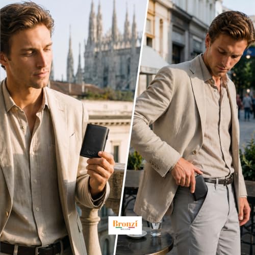 Thumbnail 7 de Bronzi Portafoglio Uomo Slim Piccolo con protezione RFID – design italiano