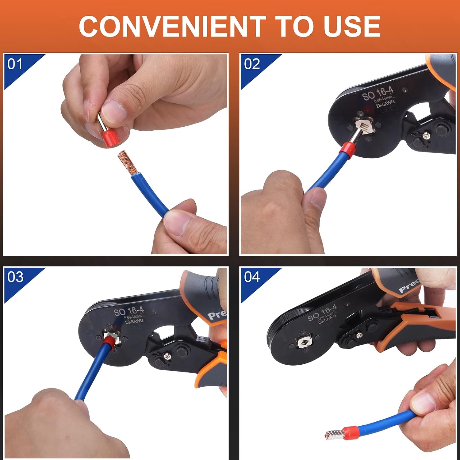 Thumbnail 3 de Preciva 0.08-16mm² Ferrule Crimping Tool