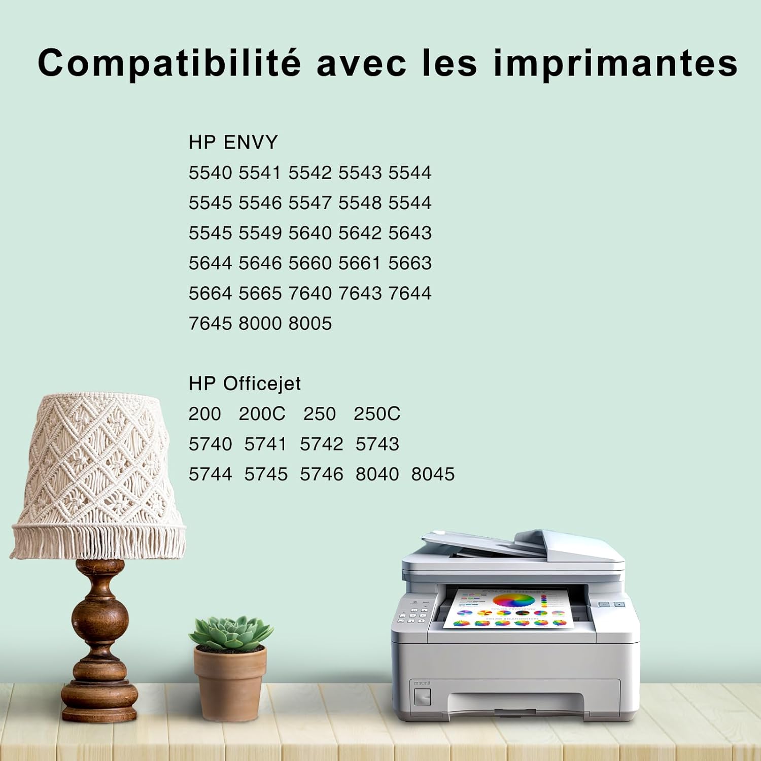 Thumbnail 1 de Cartouches d'encre 62 XL Sailner – Noir et Couleur, Compatible HP 62 XL (2 Pack)