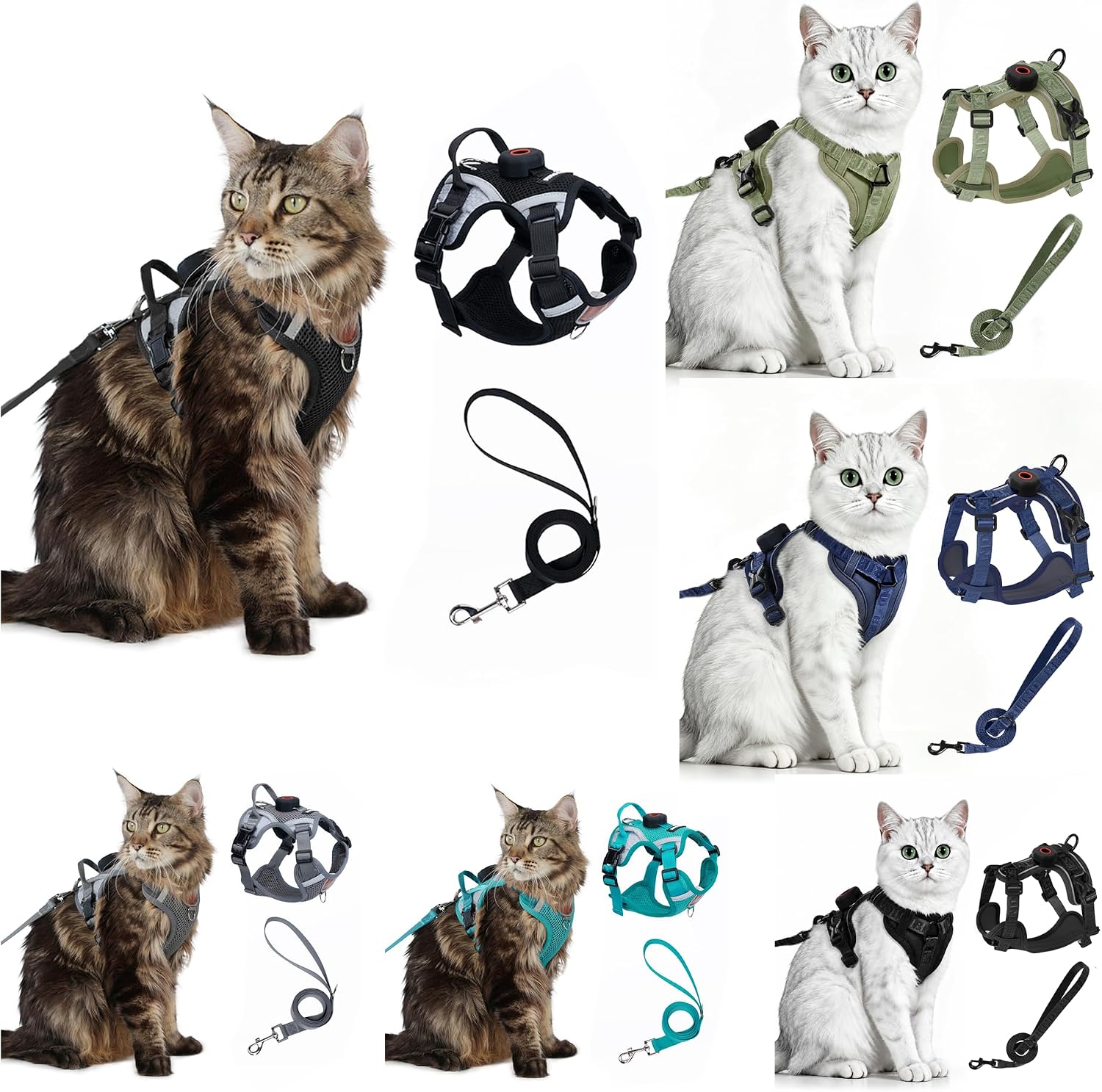 Cat Harness and Leash Set, XL