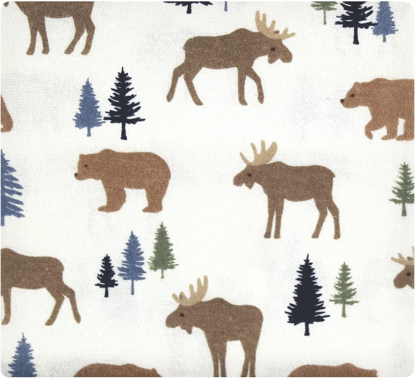 Detalle de Hudson Baby Cotton Flannel Receiving Blankets, One Size