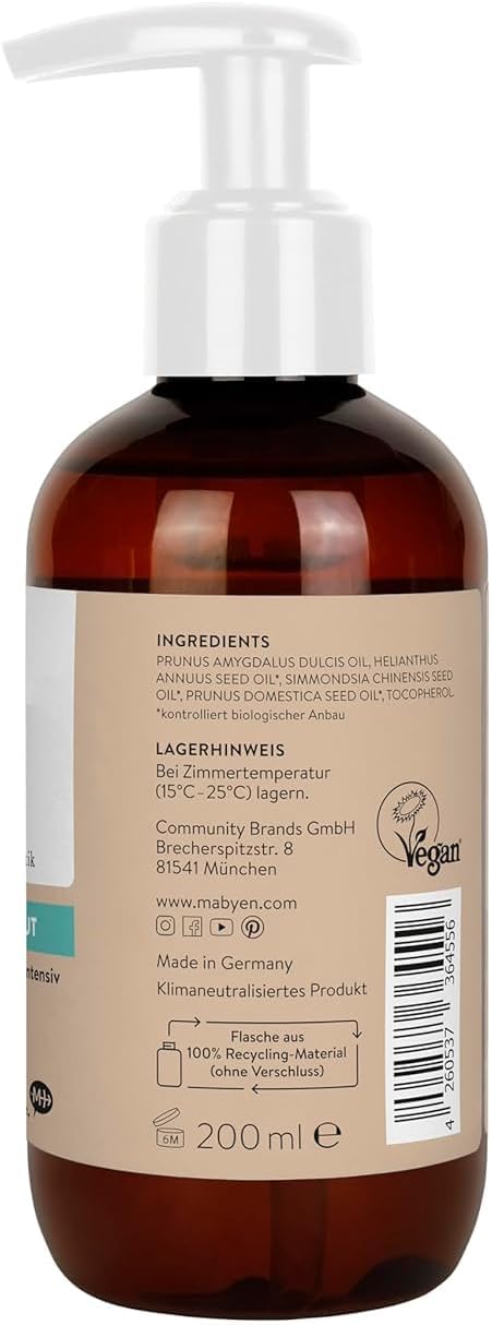 Thumbnail 6 de MABYEN Olio di Mandorle Bio per Bambini 200 ml – Vegano, Senza Profumo, olio da massaggio