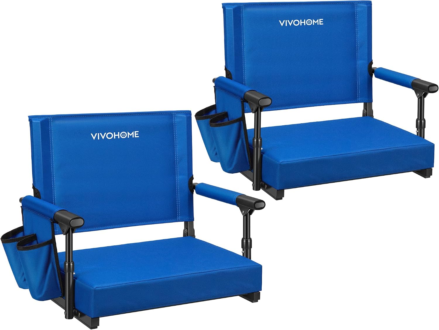 VIVOHOME VH1430CA-BL Stadium Seats, Folding Oxford Cloth, 350 lb Capacity