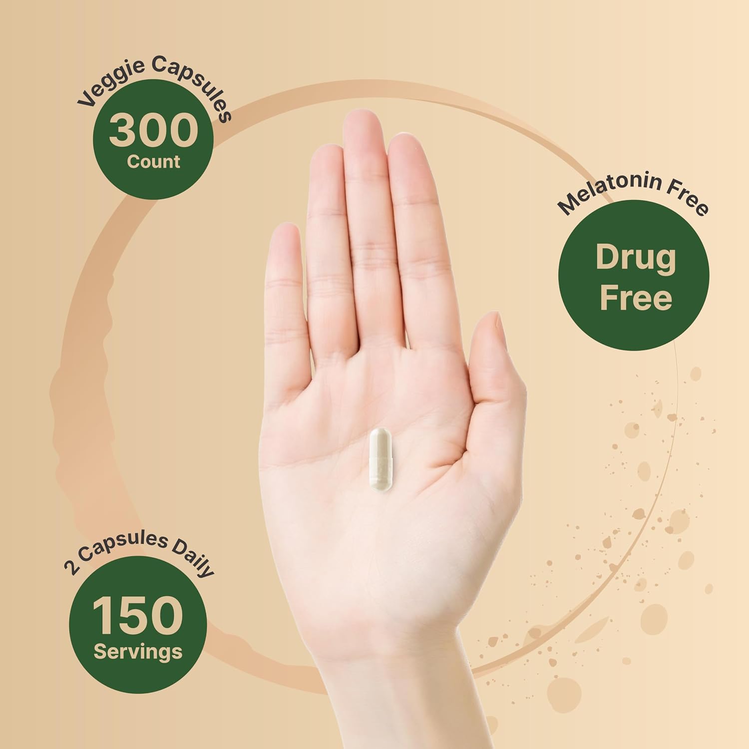 Detalle de NatureBell Valerian Root Supplement, 300 Veggie Capsules