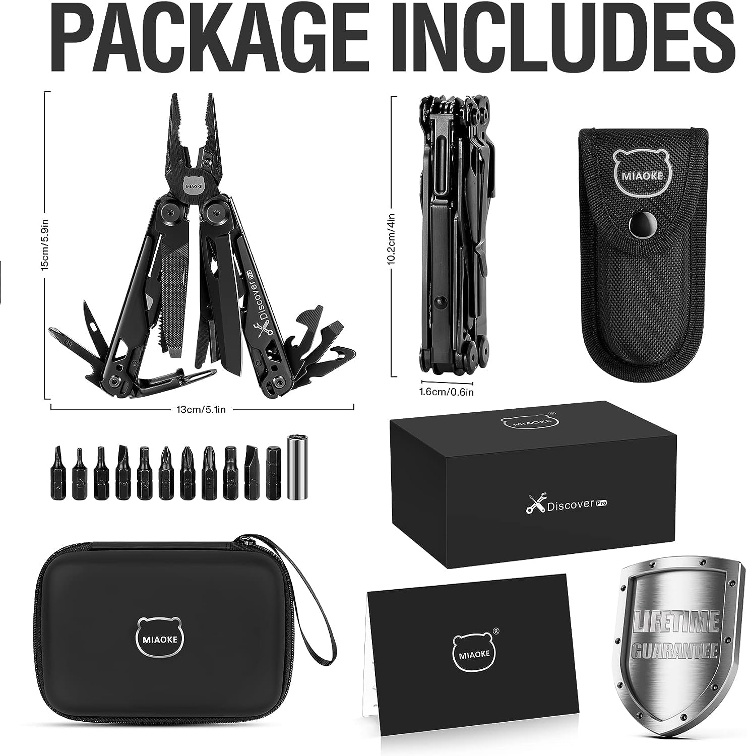 Thumbnail 6 de MIAOKE 23 In 1 Multi-Tool multitool met 23 functies en compacte afmetingen