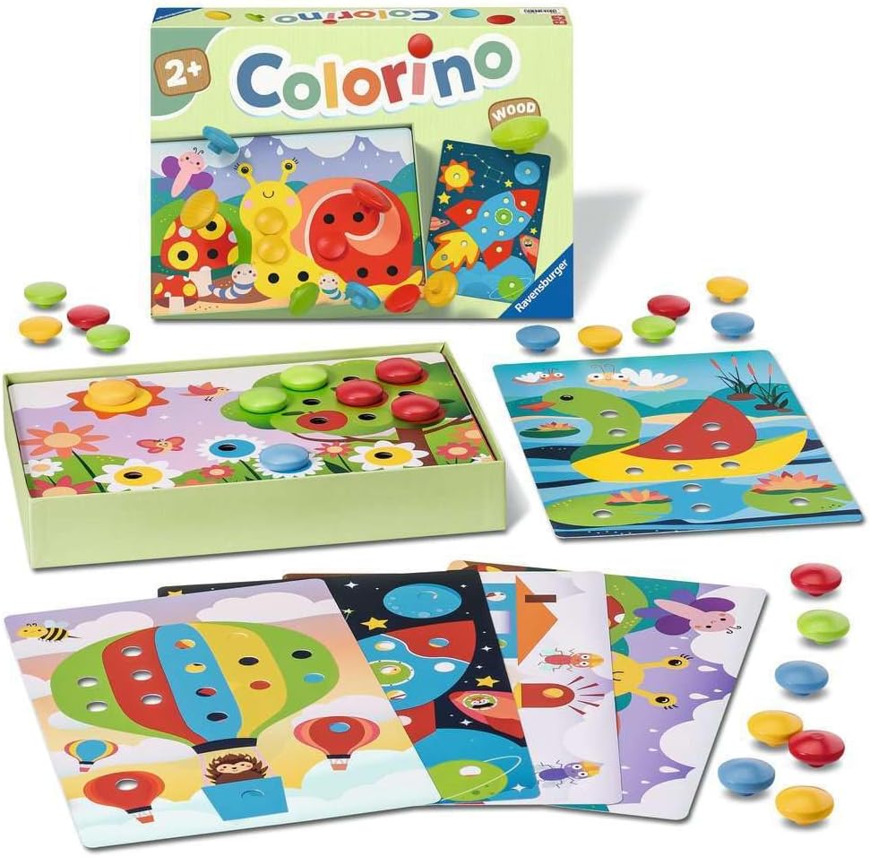 Detalle de Ravensburger 24591 Mein Holz-Colorino – Jeu en bois pour apprendre les couleurs dès 2 ans