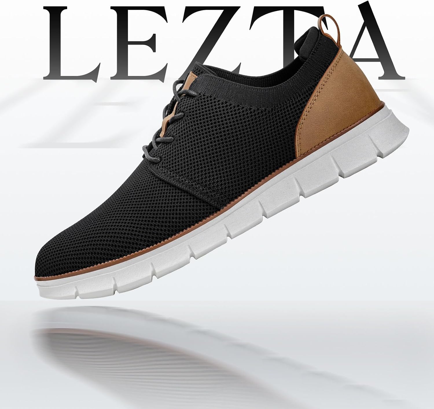 Thumbnail 1 de LEZTA Herren Anzugschuhe Sneaker/Oxfords aus Strick – atmungsaktiv, rutschfest & bequem