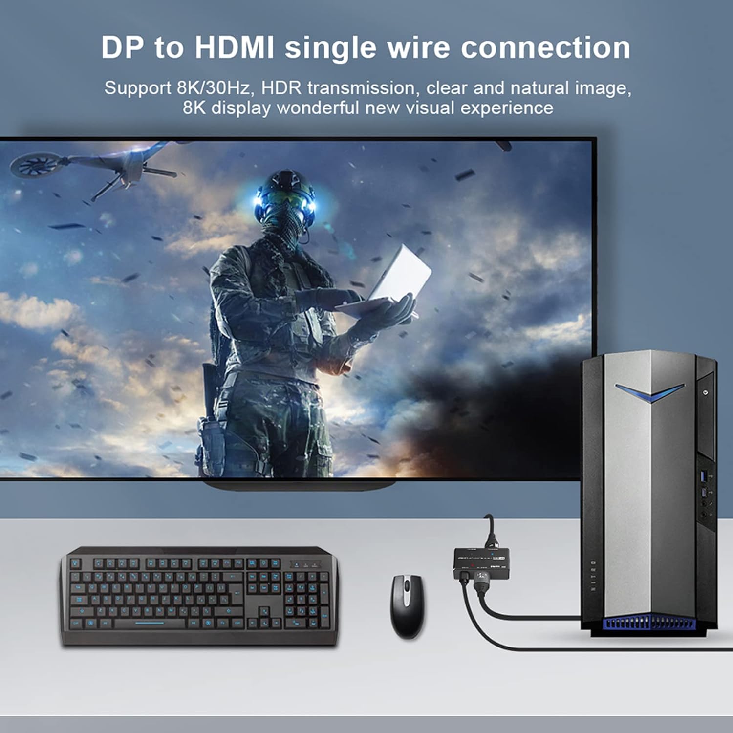 Thumbnail 2 de BolAAzul 2-Port DisplayPort 1.4 MST Hub 4K@120Hz