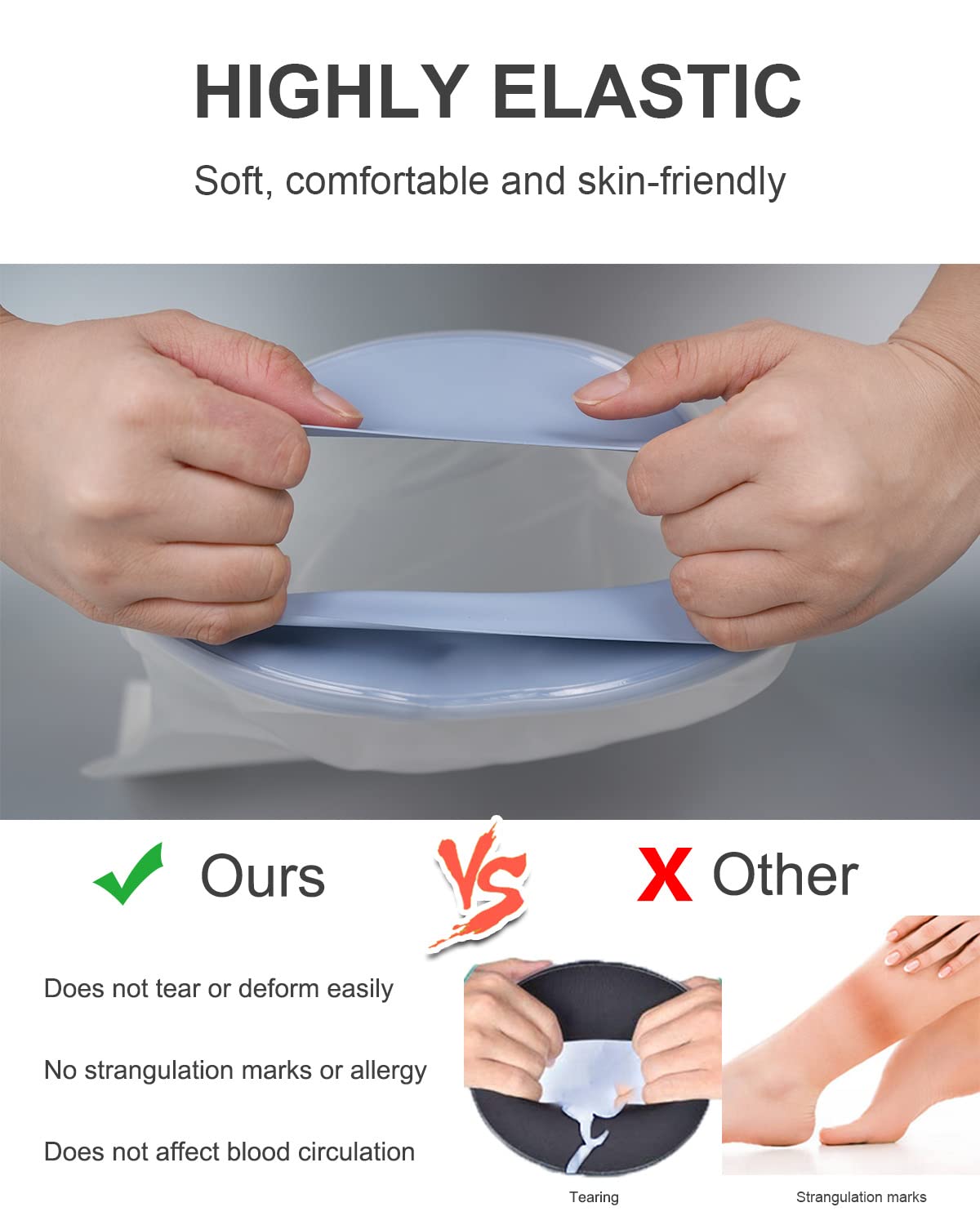 Thumbnail 4 de CureSquad Waterproof Foot Cover for Shower