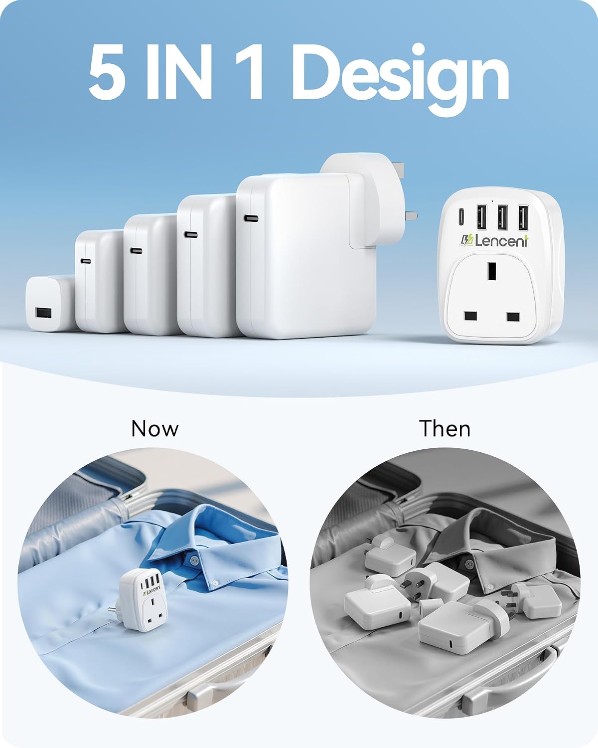 Thumbnail 6 de LENCENT UK to European Plug Adapter