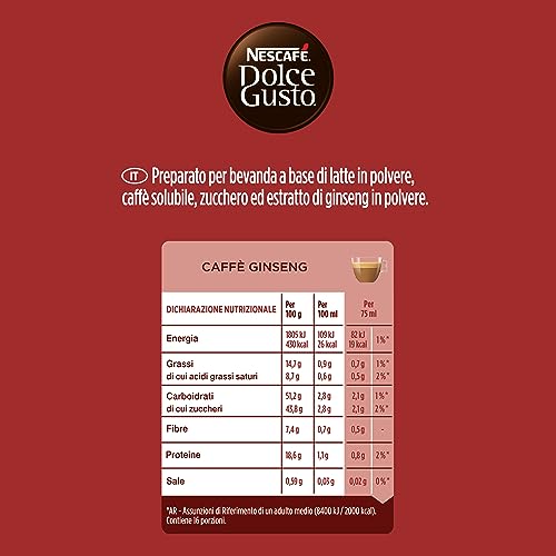 Thumbnail 1 de NESCAFÉ Dolce Gusto Caffè Ginseng: 96 capsule compatibili per una pausa energizzante