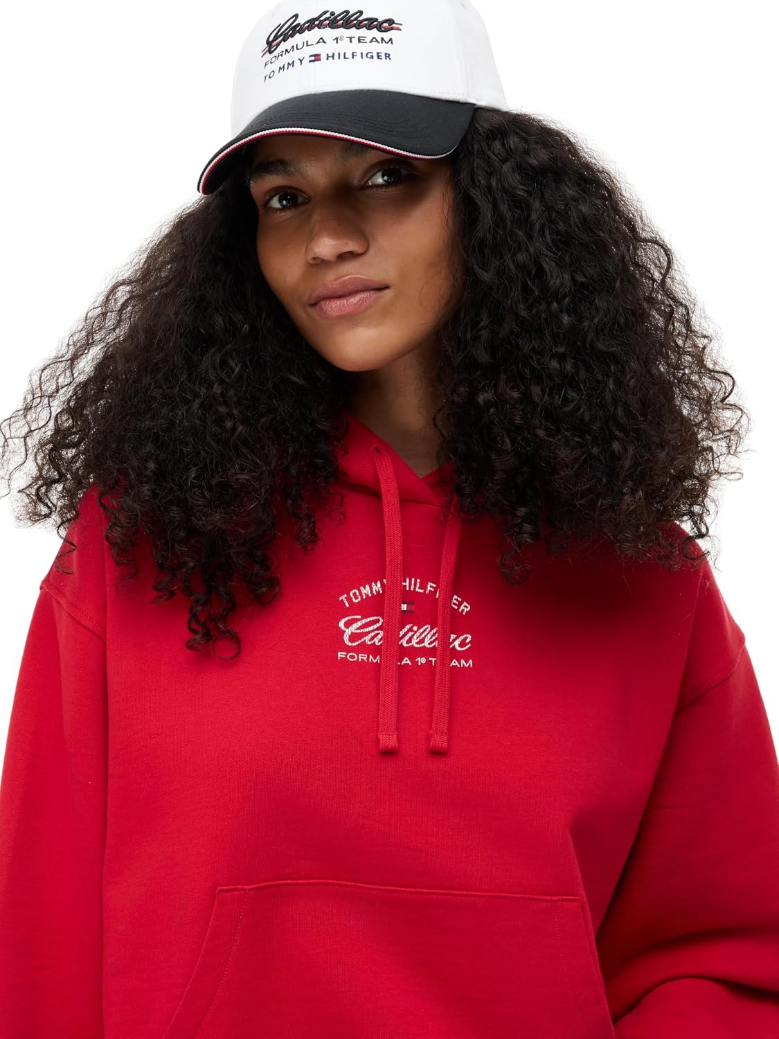 Thumbnail 3 de Tommy Hilfiger Donna Felpa con Cappuccio TH X Cadillac F1 Boxy Varsity con Stampa sul Dorso