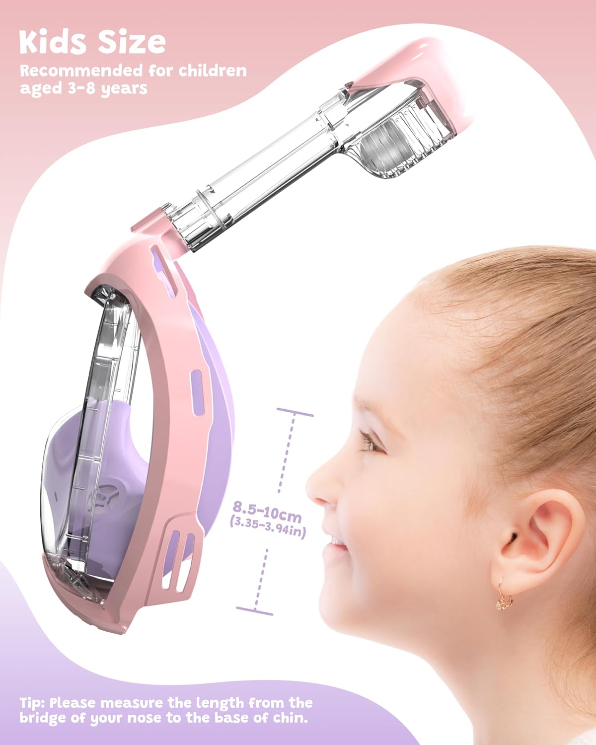 Thumbnail 2 de ACURE Kids Snorkel Mask Full Face SN03 (3–8 yrs) Anti-fog Dry Top Snorkel Set