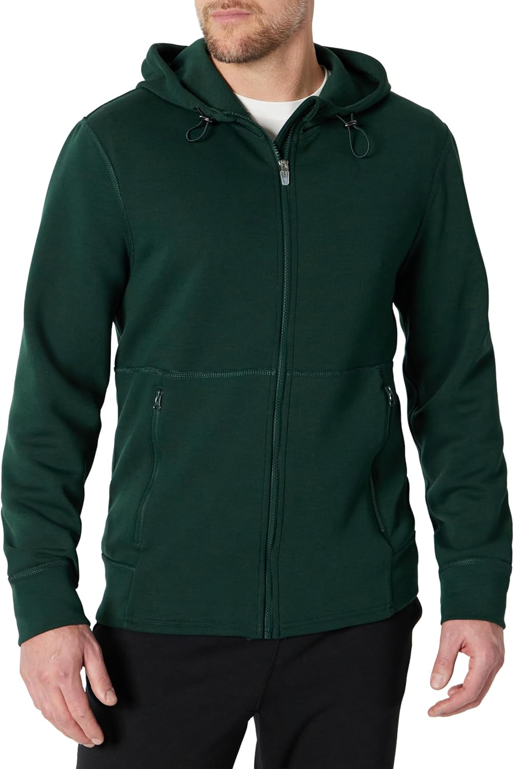 Amazon Essentials Active Men’s Full-Zip Hoodie Sweatshirt (Relaxed Fit)
