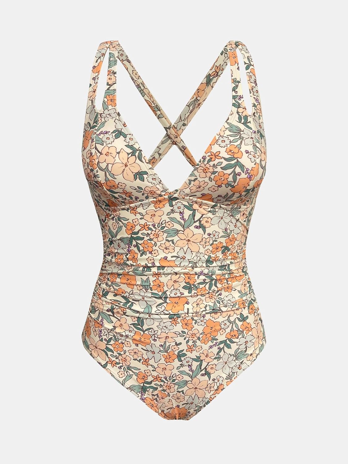 Thumbnail 5 de CUPSHE Maillot de Bain Une Pièce Femme Décolleté Plongeant avec Découpe Croisée et Motif Floral