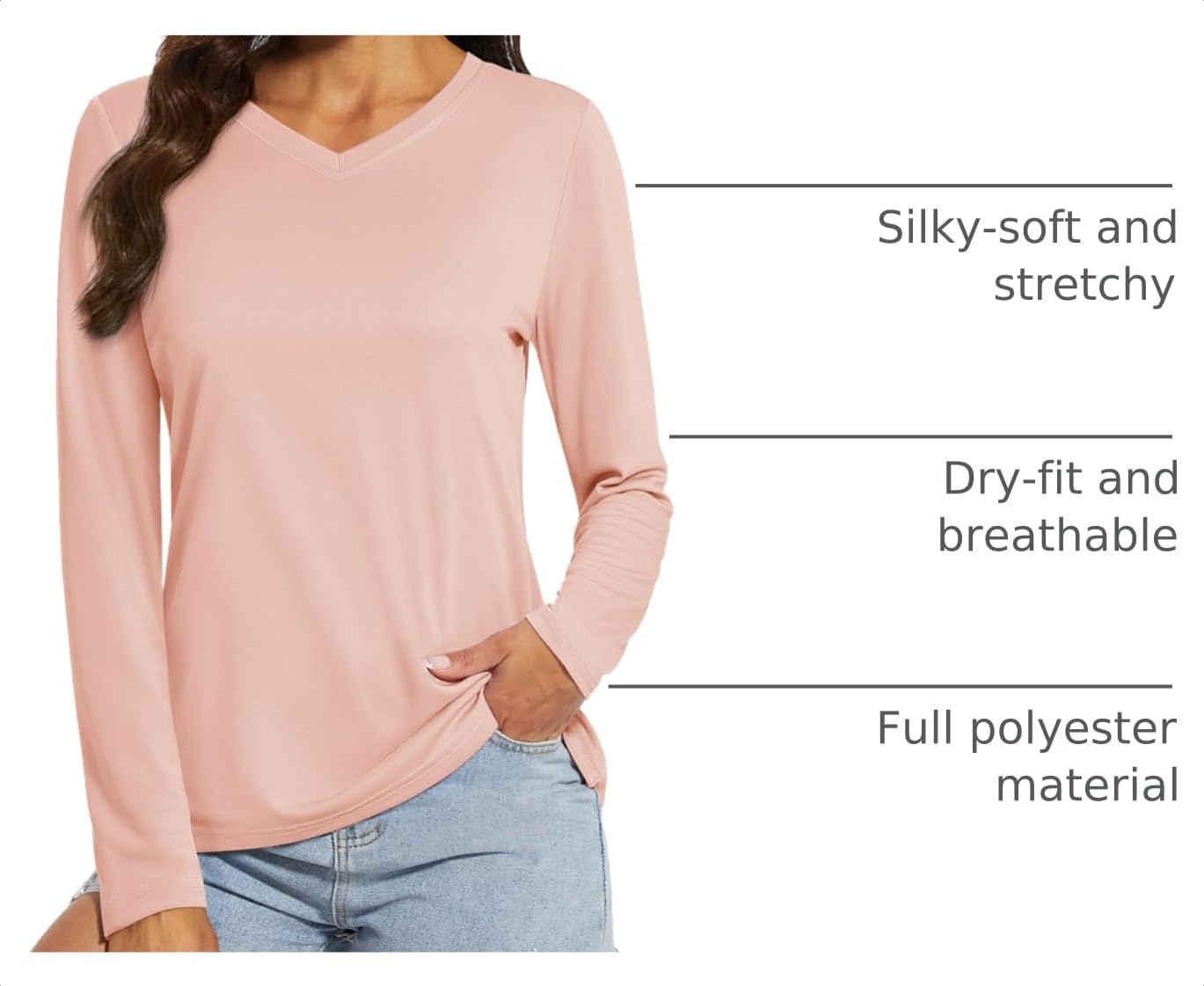 Detalle 2 de MAGCOMSEN Women's Sun Shirt Polyester Blend