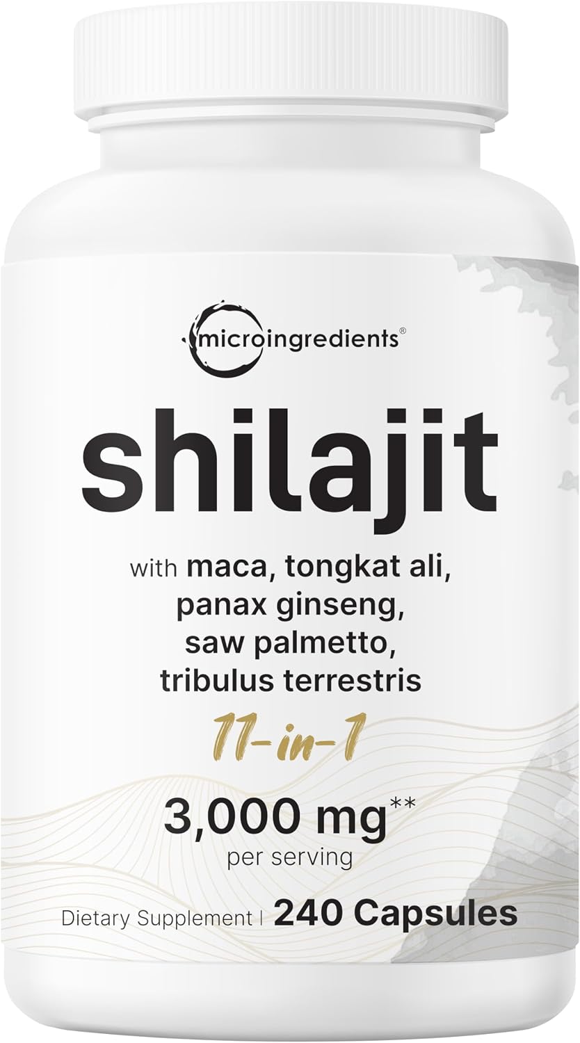 Detalle de Micro Ingredients Shilajit Supplement, 240 Capsules