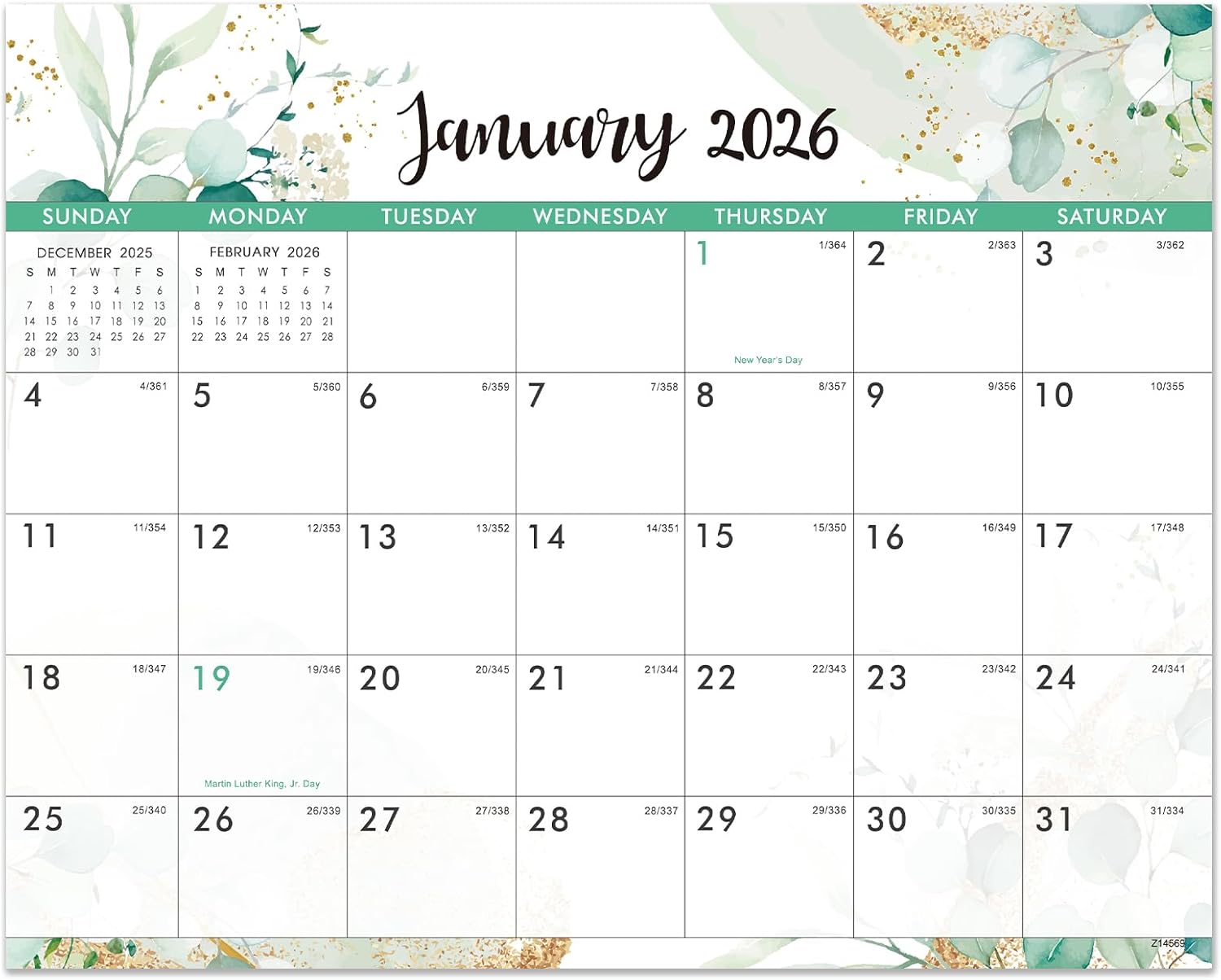 2026‑2027 Magnetic Calendar for Fridge 📅