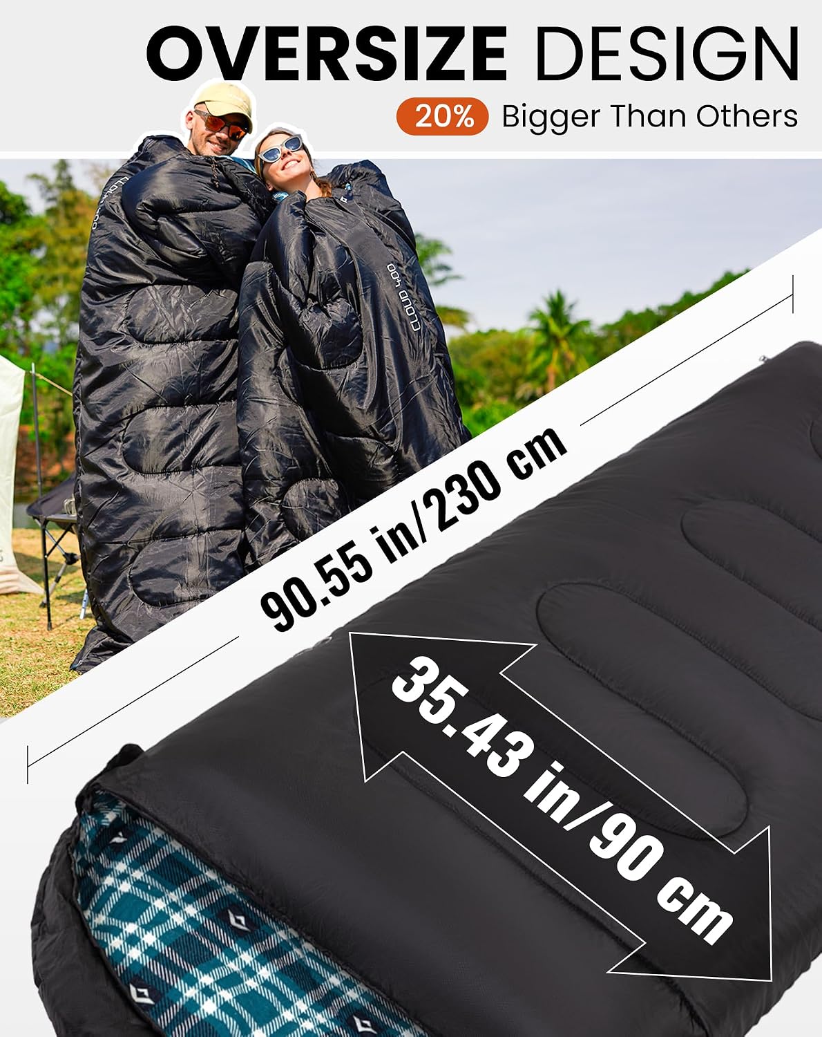 Thumbnail 6 de KingCamp winter sleeping bag, XL 7°C comfort