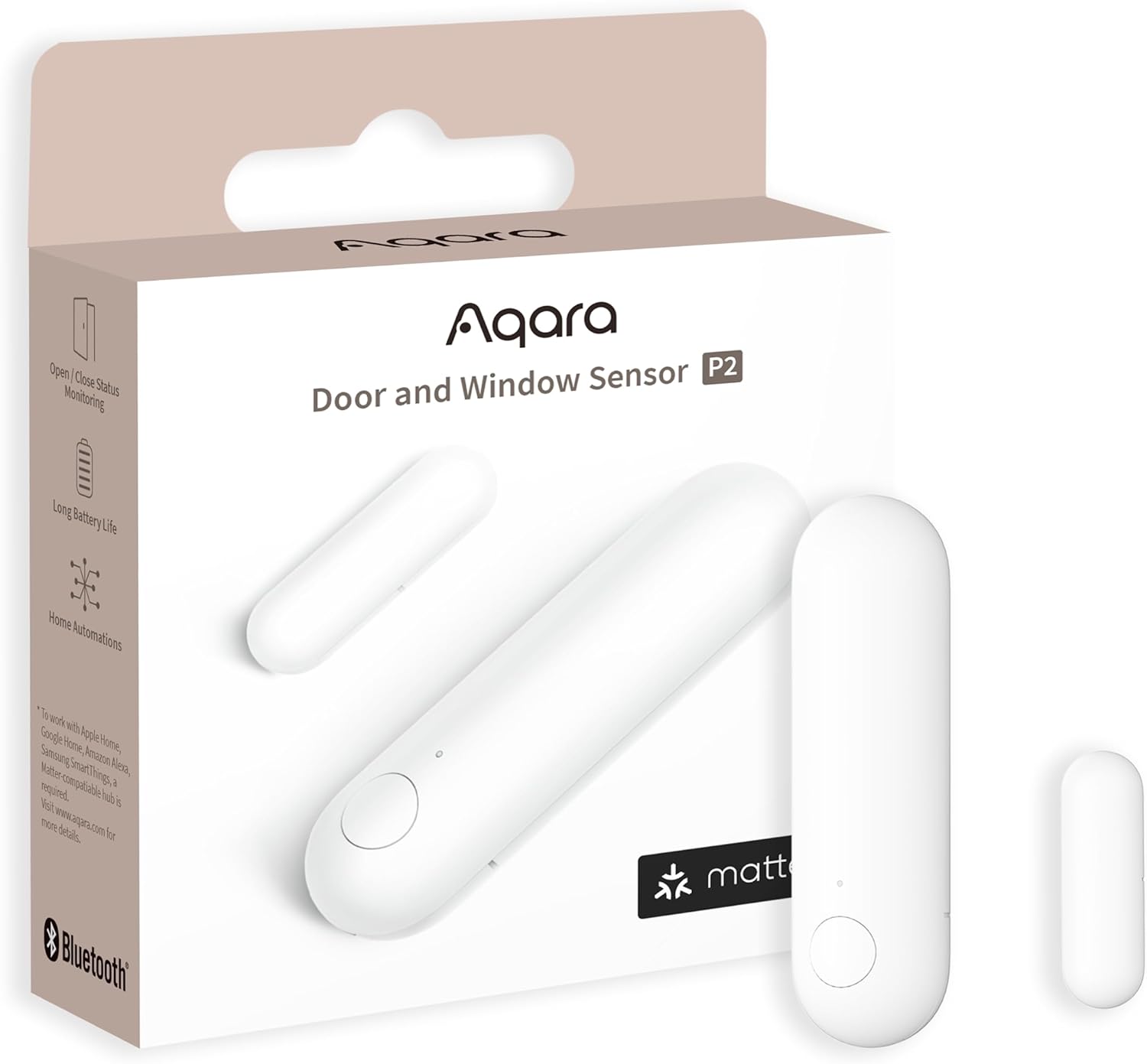 Aqara Sensore per Porte e Finestre P2 Matter over Thread (Allarme remoto, automazione locale)