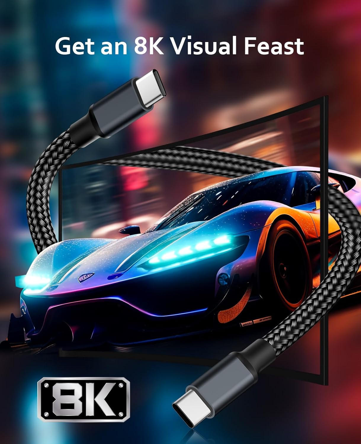 Thumbnail 2 de Magtame Cable USB 4 240W 🔌, 1M, Soporte 8K y 4K